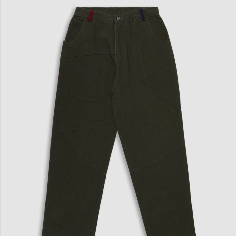Adrian Cashmere Pants - Green Denim (size small)